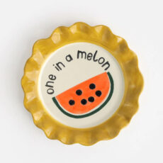 One In A Melon Scalloped Plate - Buy Online UK