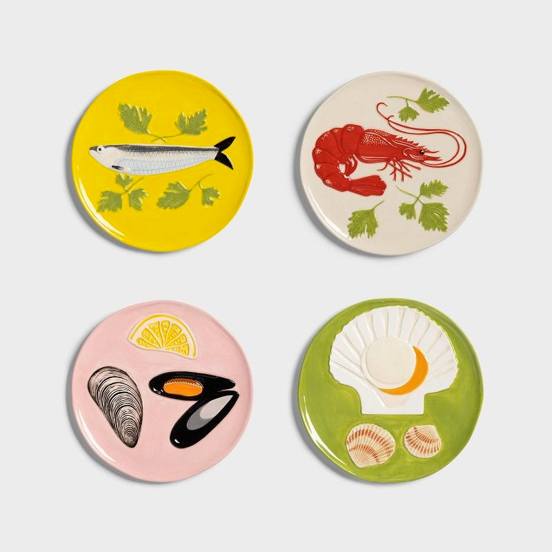 Sea Life Side Plates - Purchase Online With Free UK Delivery