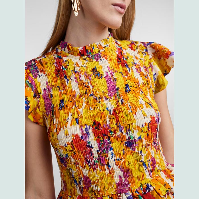 YAS Floral Midi Dress - For Sale Online UK
