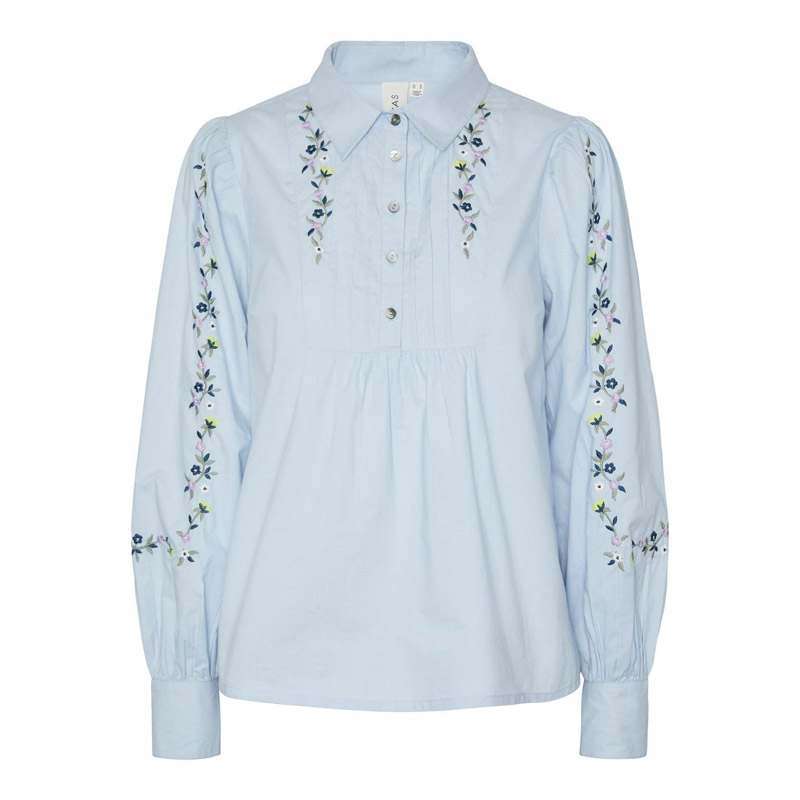 YAS Embroidered Floral Shirt - Buy Online UK