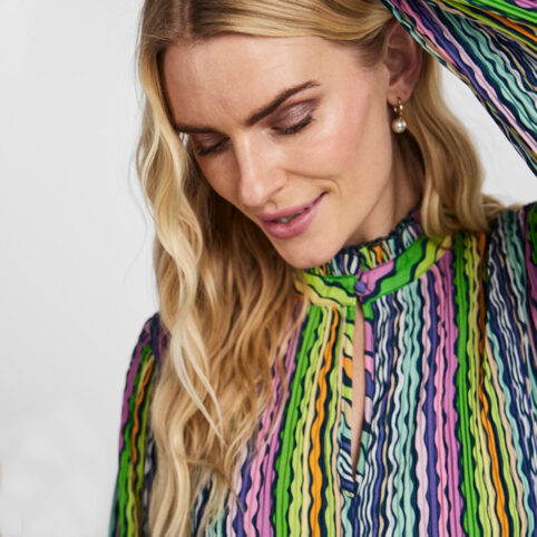 Yas Wavy Stripe Dress - Buy Online UK