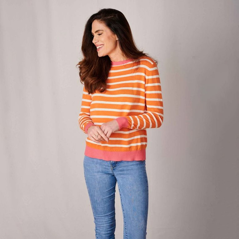 Luella Orange Stripe Jumper - Purchase Online UK