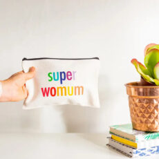 Super Womum Canvas Pouch - Buy Online UK
