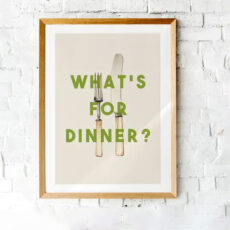 What's For Dinner Art Print - Buy Online UK