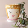 Small Ceramic Planter Cute Face - Buy Online UK