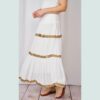 White Sequin Trim Skirt - Buy Online UK