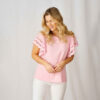 Pink Broderie Anglaise T-Shirt - Purchase Online UK