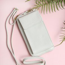 Italian Leather Cream Phone Bag - Buy Online UK