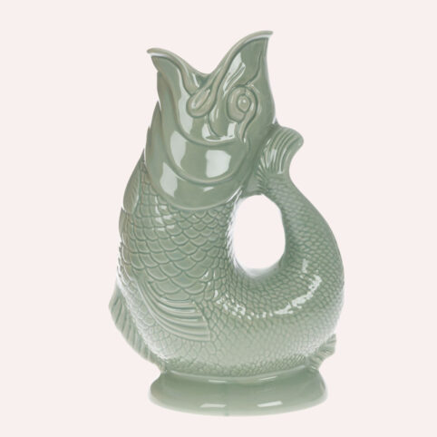 Sage Green Gluggle Jug In XL - Buy Online With Free UK Delivery
