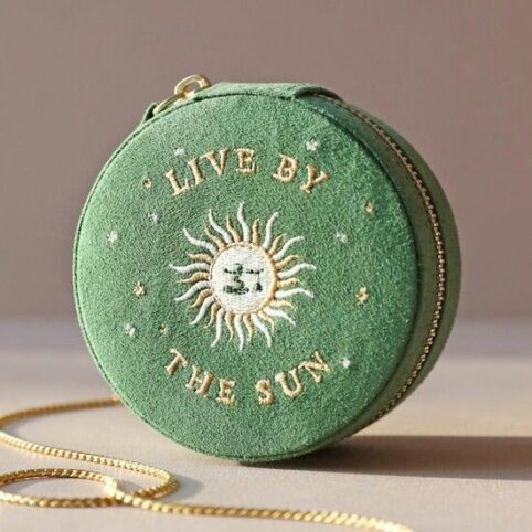 Sun Embroidered Jewellery Case - Buy Online UK