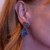 Hamsa Hand Multicolour Beaded Earrings - Buy Online UK