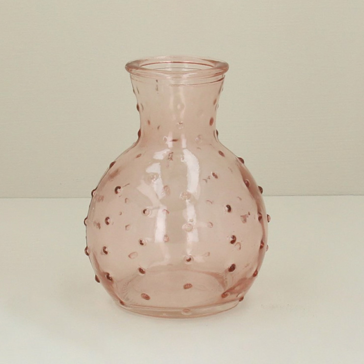 Pale Pink Dimple Mini Bud Vase - Buy Online UK