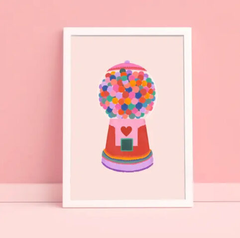 Bubble Gum Rainbow Print - Buy Online UK