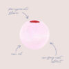 Rose Oil Comfrey Root Pomegranate Bath Ball - Buy Online UK