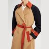 Colour Block Trench Coat - Purchase Online UK