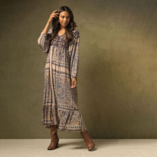 Mehndi Blue Boho Dress - Buy Online With Free UK Delivery