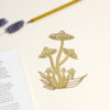 Gold Metal Mushroom Bookmark - Buy Online UK