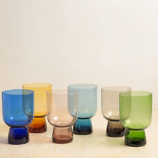 Lyngby Glass Coloured Tumblers Set Of 6 - Buy Online With Free UK Delivery