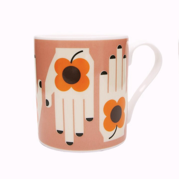 Flower Hand China Mug - Buy Online UK