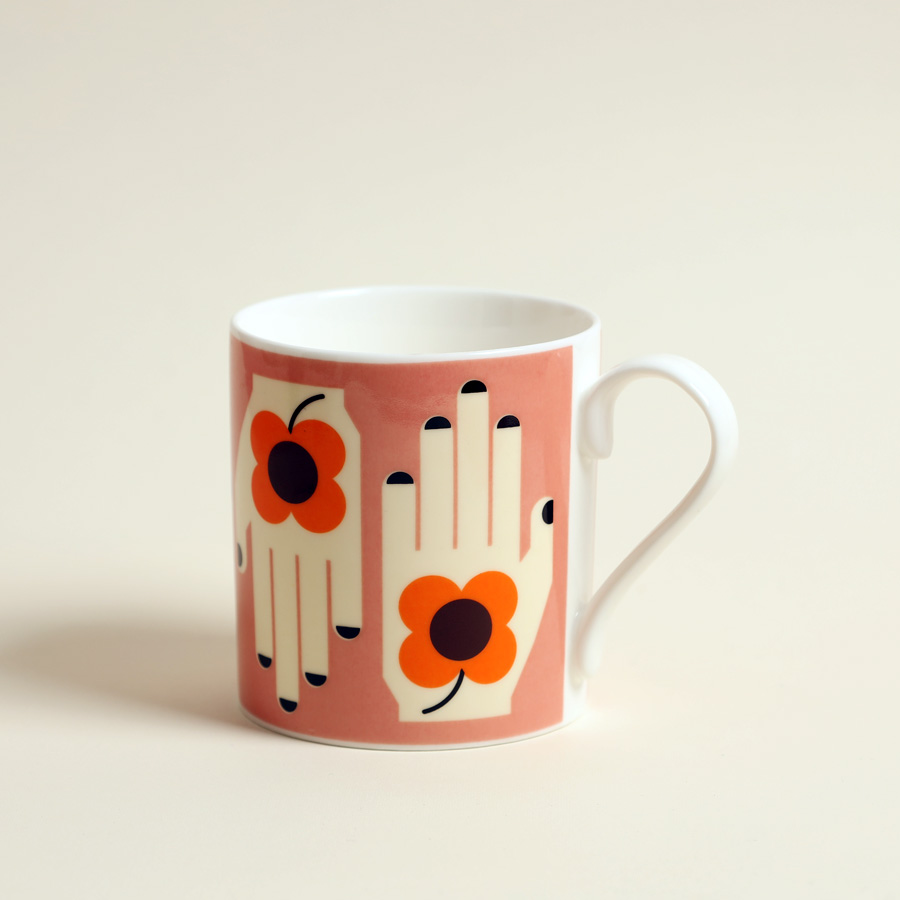 Flower Hand China Mug Frances Collett - Buy Online UK