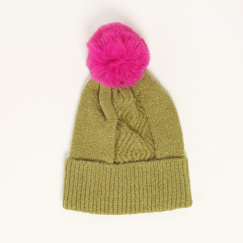 Powder Lime & Fuchsia Hat - Buy Online With Free UK Delivery