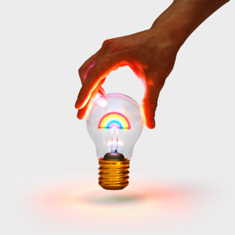 Cordless Rainbow Lightbulb - Buy Online With Free UK Delivery
