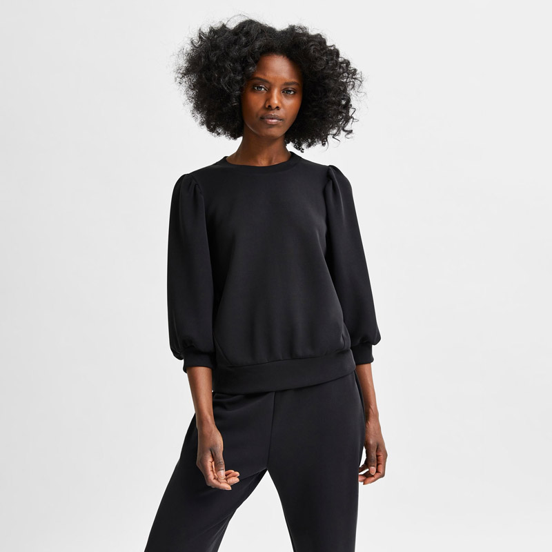 Selected Femme Black Sweatshirt - Buy Online With Free UK Delivery