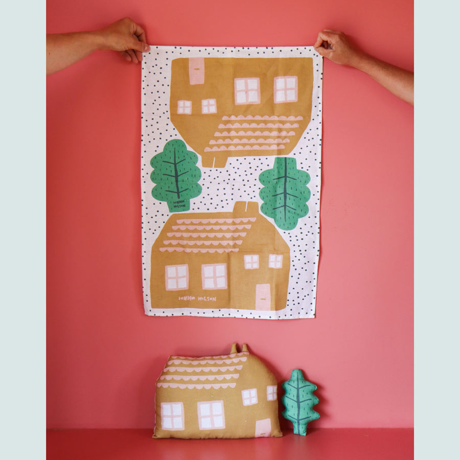 The House Cushion Tea Towel Can Also Be Turned Into A Cushion From Source Lifestyle