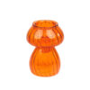 Mushroom Glass Candle Holder In Orange. Can Also Use As A Tealight Holder & Bud Vase From Source Lifestyle