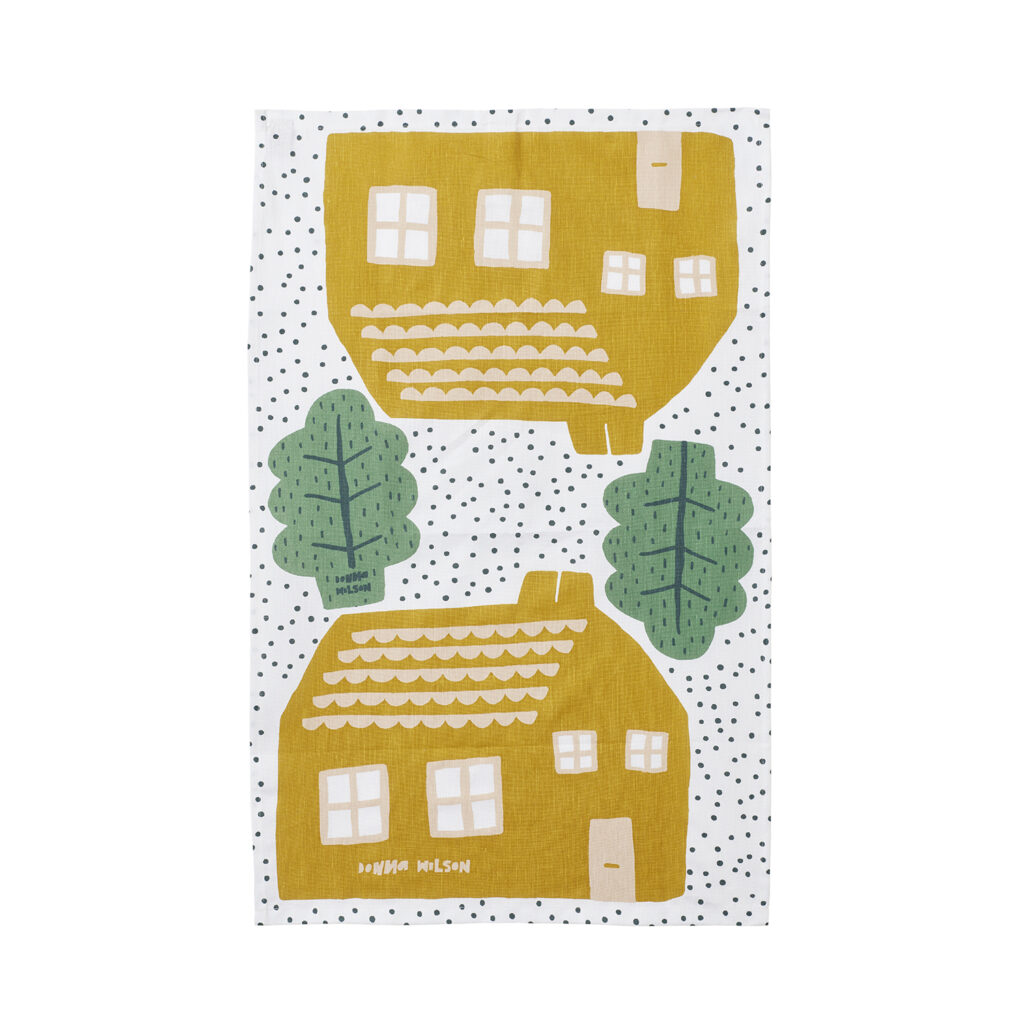 The House Cushion Tea Towel You Can Cut Out The Images To Make A Cushion From Source Lifestyle