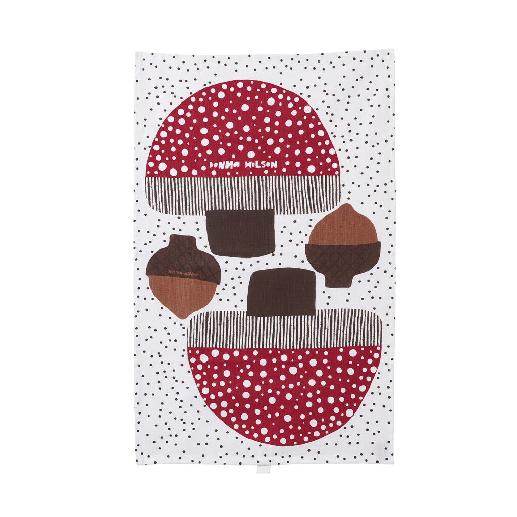 Mushroom Cushion Tea Towel Craft Kit Cut Out The Shapes & Make Into a Cushion Or Use To Dry Dishes From Source Lifestyle