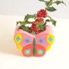 Ban.do Butterfly Shaped Vase In Bright Pastel Colours With Raised Detailing -By Source Lifestyle