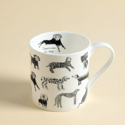 Bone China Mug Printed With Various Dogs