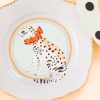 Yvonne Ellen Tea Plate Showing A Cheetah - By Source Lifestyle