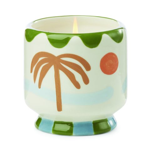 Adopo Palm Tree Hand Painted Scented Candle - From Source Lifestyle