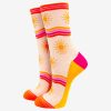 Sunshine Stripe Bamboo Socks With Sun Motifs And Colourful Stripes - By Source Lifestyle
