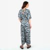 Abstract Print Silky Jumpsuit With Pockets - By Source Lifestyle