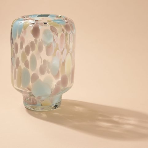 The Tall Handmade Blue & Pink Speckled Vase - From Source Lifestyle