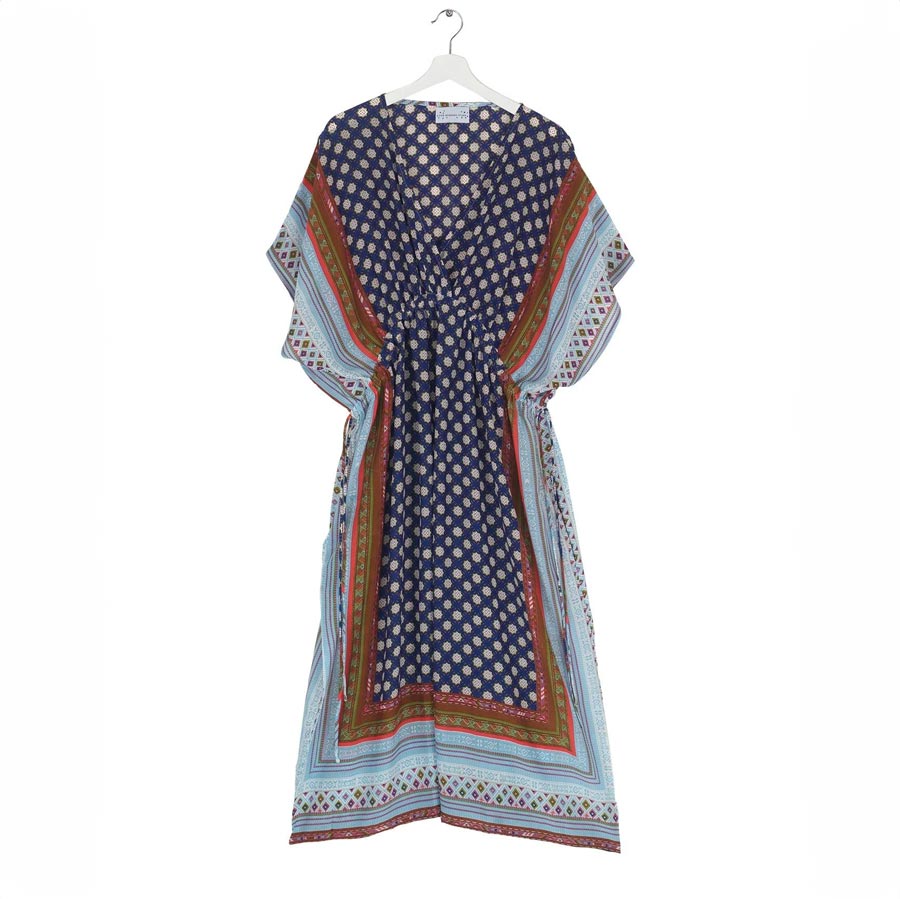 Moorish Indigo String Dress With Side Ties - From Source Lifestyle