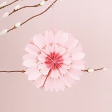 Pink Paper Flower Decoration. Hang In A Child's Bedroom Or Use For A Party - From Source Lifestyle