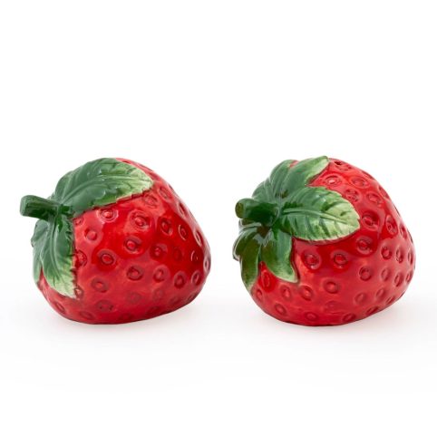 Ceramic Strawberry Shaped Shakers