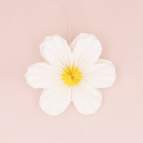Hanging Daisy Paper Decoration With Six Petals - Buy Source Lifestyle