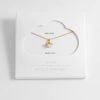 Pearl Bee Gold Necklace With Bee Happy On The Packaging - By Source Lifestyle