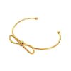 The Gold Plated Bow Bangle Is Made From Stainless Steel - By Source Lifestyle