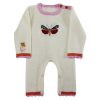 Babies Cotton Butterfly Knitted Jumpsuit With Long Sleeves & Legs - By Source Lifestyle