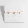 The Fruity Miyuki Charm Bracelet Has A Gold Plated Strawberry, Cherry & Grapes - By Source Lifestyle
