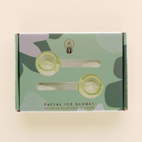 Wanderflower Facial Ice Globes - Set of 2, From Source Lifestyle