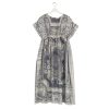The Natural Cherub Pleat Dress In Monotone Shows The Hand Drawn Print In All Its Glory - By Source Lifestyle