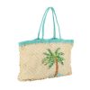 Embellished Palm Tree Tote Bag With Shoulder Straps - By Source Lifestyle