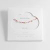 Faux Pearl Miyuki Bead Necklace With Red,Pink & Blue Beads - By Source Lifestyle